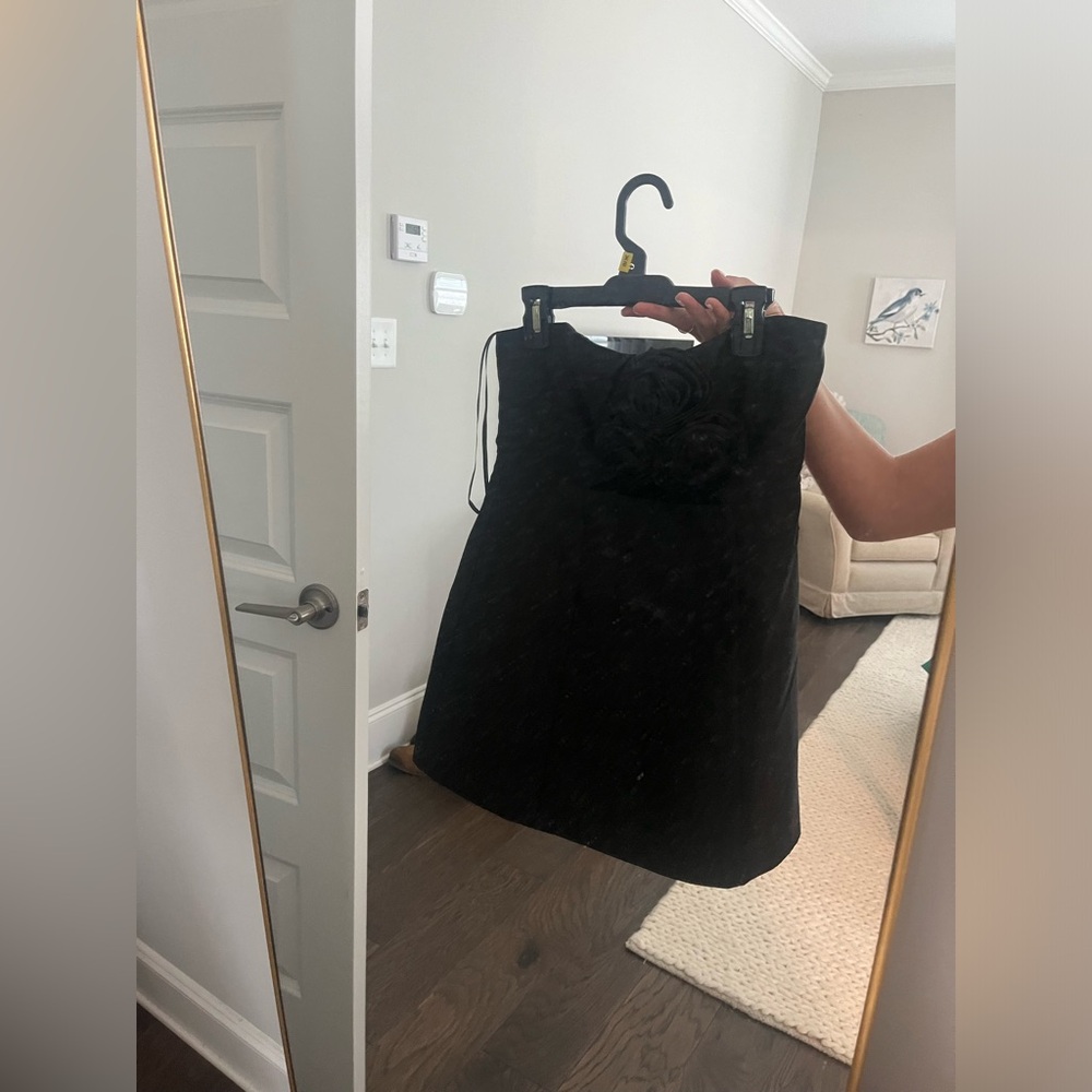 Petal and Pup black cocktail dress front cut-out